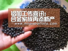 铝加工传喜讯: 合金家族再添新产品【米兰直播】(图3) 米兰热点